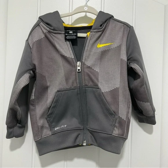 Nike Toddler Grey Full Zip Jacket Size 18 Months - Picture 1 of 4